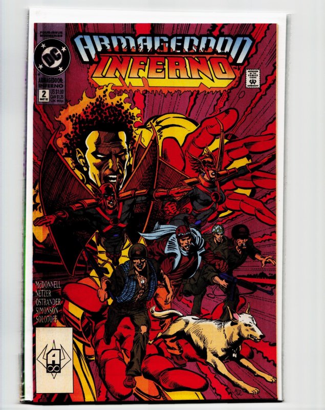 Armageddon: Inferno #2 (DC Comics, 1992), raw, ungraded comic book — front cover