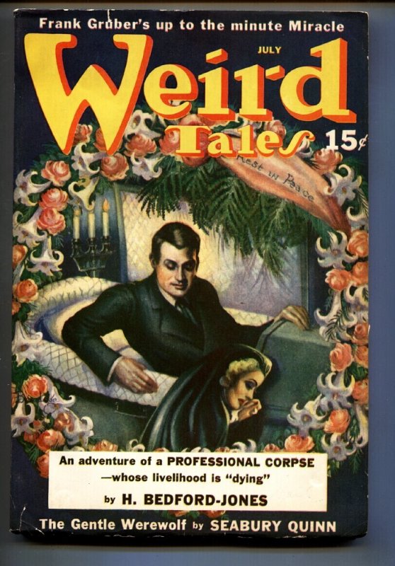 Pulp: Weird Tales July 1940- Margaret Brundage Horror Cover-Pulp Magazine (1940), raw, ungraded comic book — front cover