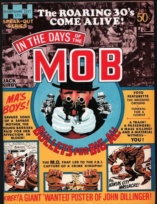 IN THE Days OF THE MOB Magazine #1 (1971), raw comic book in 6.0 condition — front cover