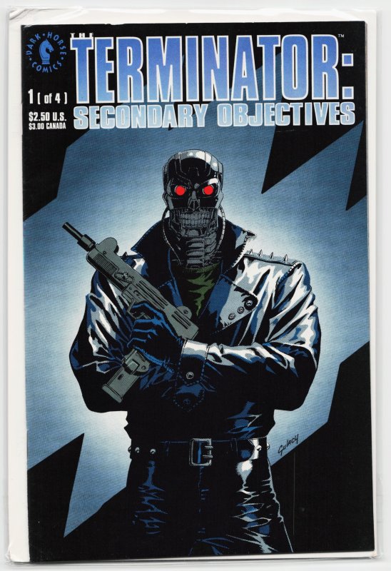 Terminator: Secondary Objectives #1 (Now Comics, 1991), raw, ungraded comic book — front cover