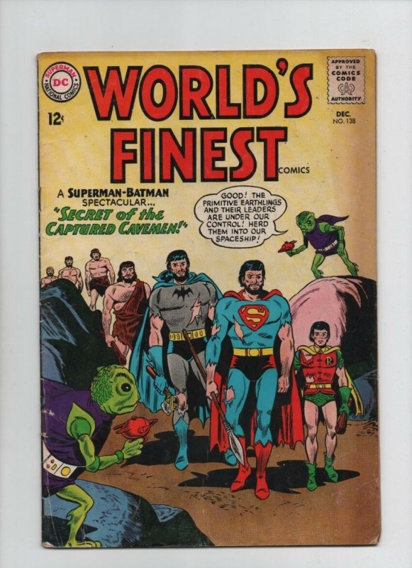 World's Finest #138 (DC Comics, 1963), raw comic book in 4.0 condition — front cover
