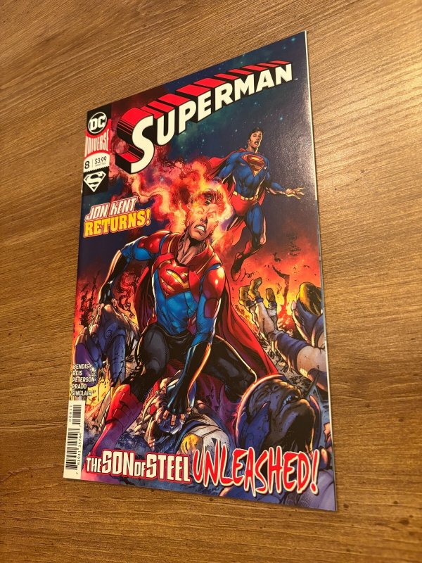 Lot of 6 Superman DC Comic Books # 8 9 10 11 12 13 Vf-Nm 1st Prints 6 J378, raw comic book in NM condition — front cover