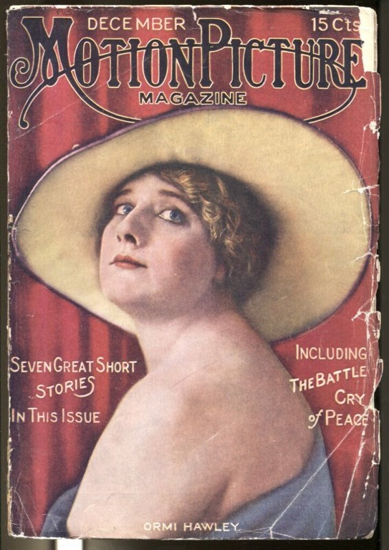 MAG: Motion Picture Magazine 12/1915-Ormi Hawley-William S Hart-Charlie Chapl..., raw, ungraded comic book — front cover