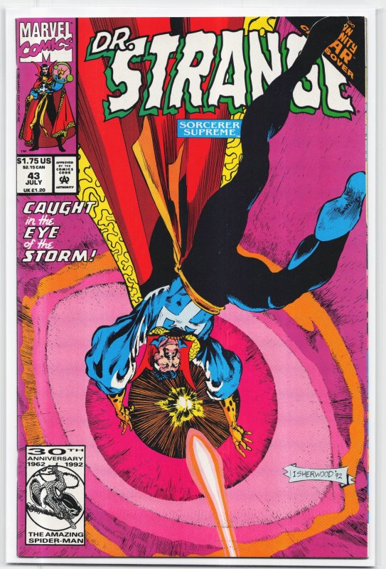 Doctor Strange, Sorcerer Supreme #43 (Marvel Comics, 1992), raw, ungraded comic book — front cover