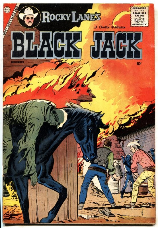 Rocky'Lanes Black Jack #14 (Charlton Comics, 1958), raw, ungraded comic book — front cover