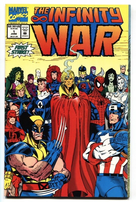 Infinity War #1 (Marvel Comics, 1992), raw comic book in NM- condition — front cover