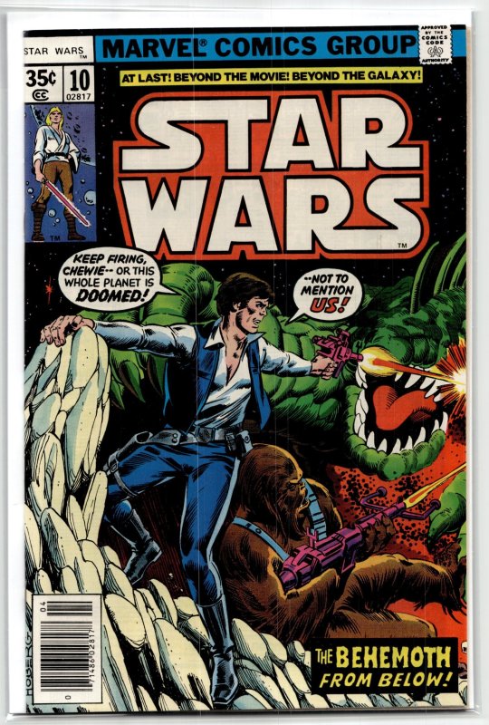Star Wars #10 (Marvel Comics, 1978), raw, ungraded comic book — front cover