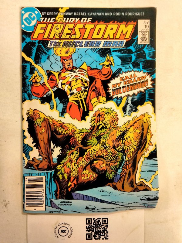 Firestorm the Nuclear Man #19 (DC Comics), raw comic book in VF condition — front cover
