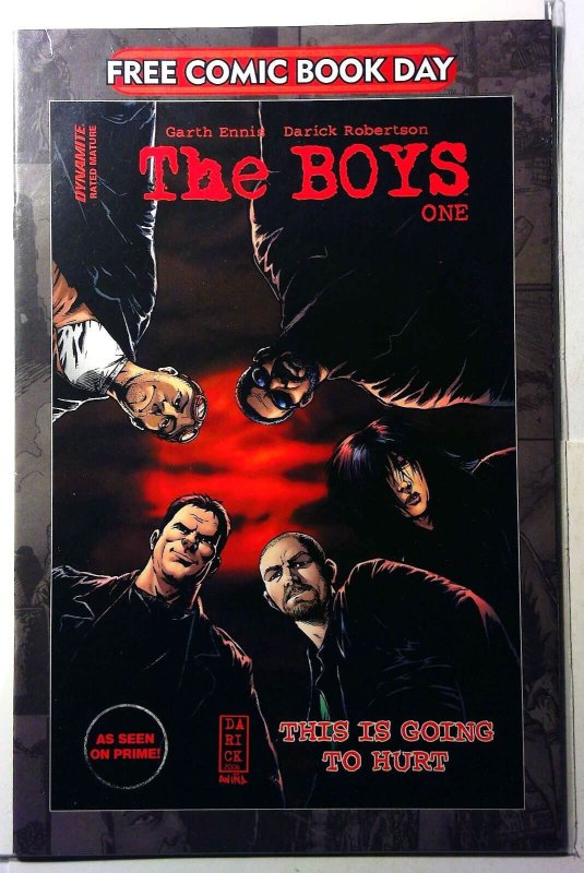 The Boys FCBD #1 (Dynamite Entertainment, 2020), raw, ungraded comic book — front cover