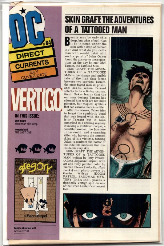 DC Direct Currents #64 (DC Comics, 1993), raw, ungraded comic book — front cover