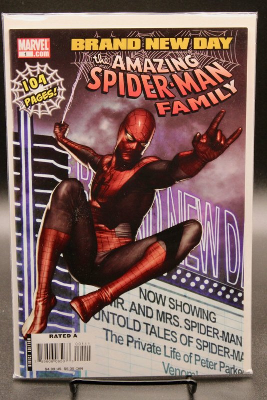 The Amazing Spider-Man Family #1 (Marvel Comics, 2008), raw, ungraded comic book — front cover