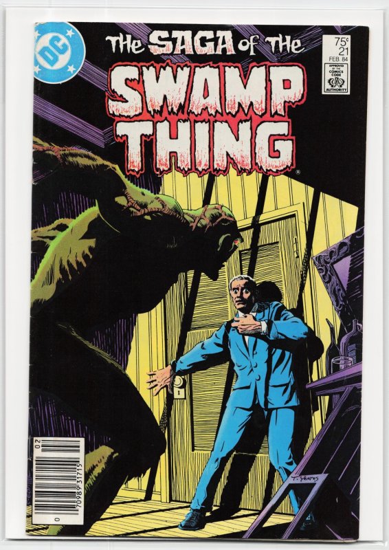The Saga of Swamp Thing #21 (DC Comics, 1984), raw, ungraded comic book — front cover