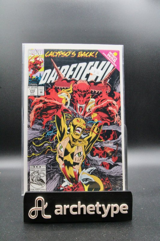 Daredevil #310 (Marvel Comics, 1992), raw comic book in NM- 9.2 condition — front cover