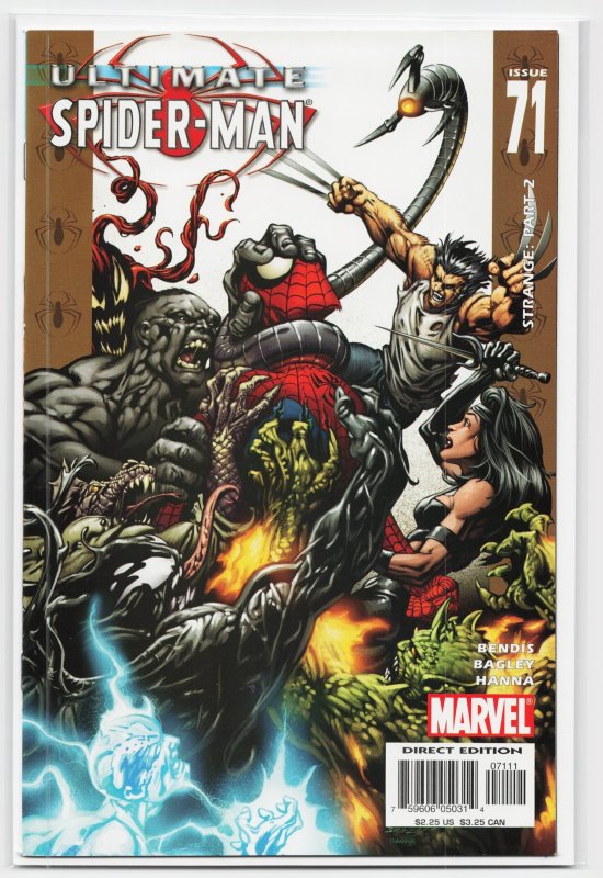 Ultimate Spider-Man #67 (Marvel Comics, 2004), raw, ungraded comic book — front cover