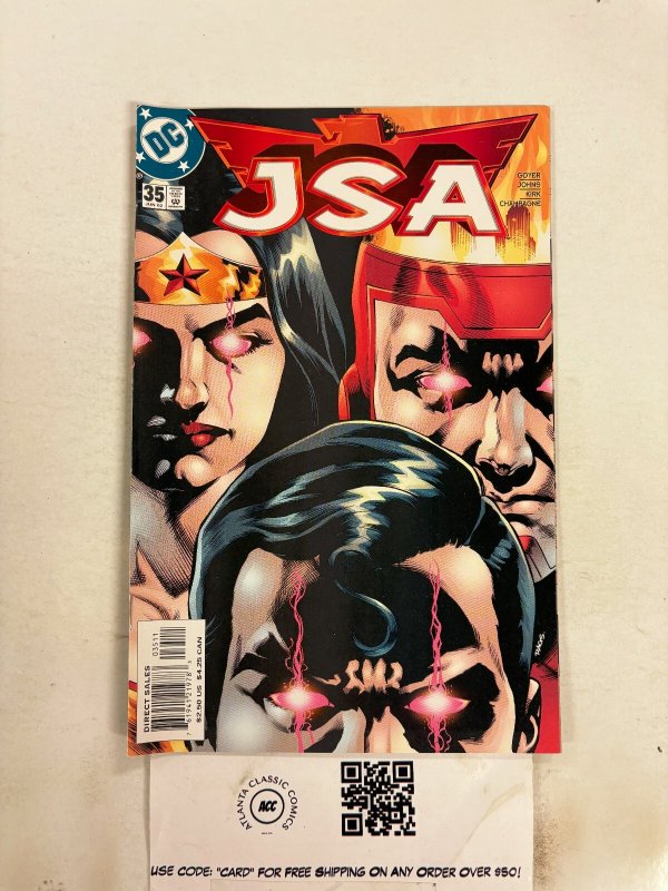 JSA #35 (DC Comics), raw comic book in NM condition — front cover