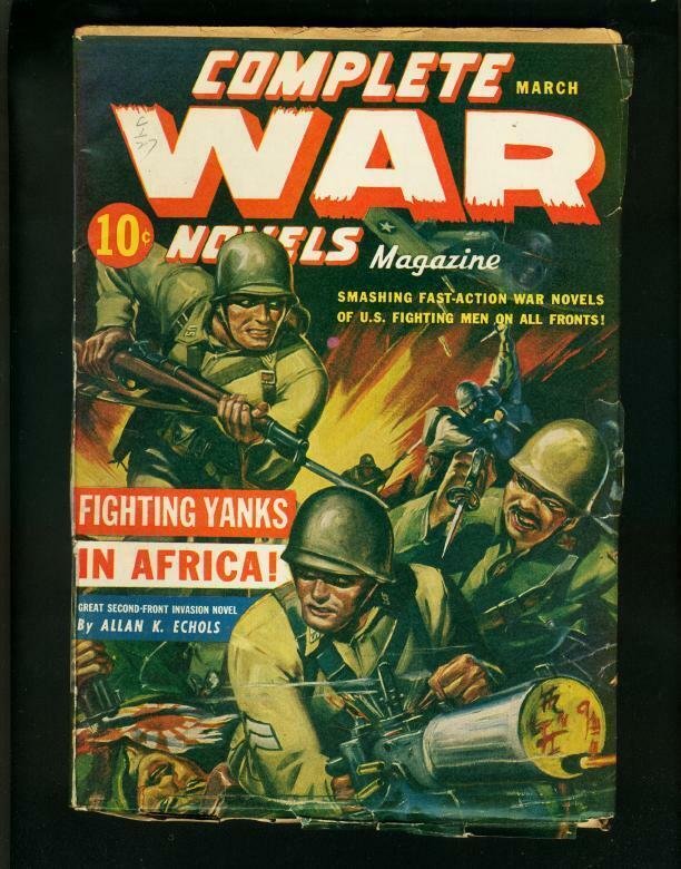 Complete War Pulp-Mar-1943-Military Fight-Red Circle- FN, raw comic book in FN condition — front cover