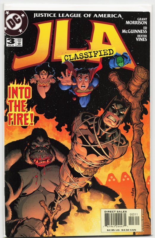 JLA: Classified #3 (2005), raw, ungraded comic book — front cover
