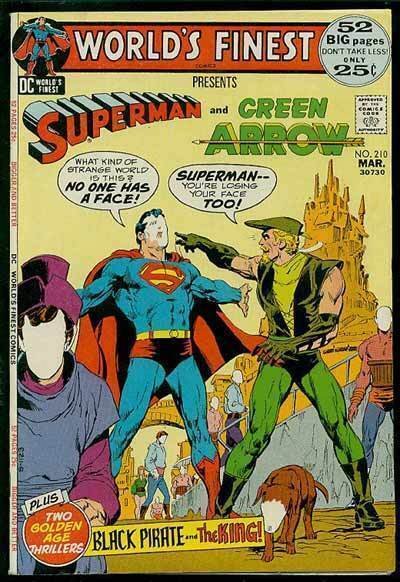 World's Finest Comics #210 - 7.5, WP - Superman - Green Lantern - Adams (DC Comics), raw comic book in 7.5 condition — front cover