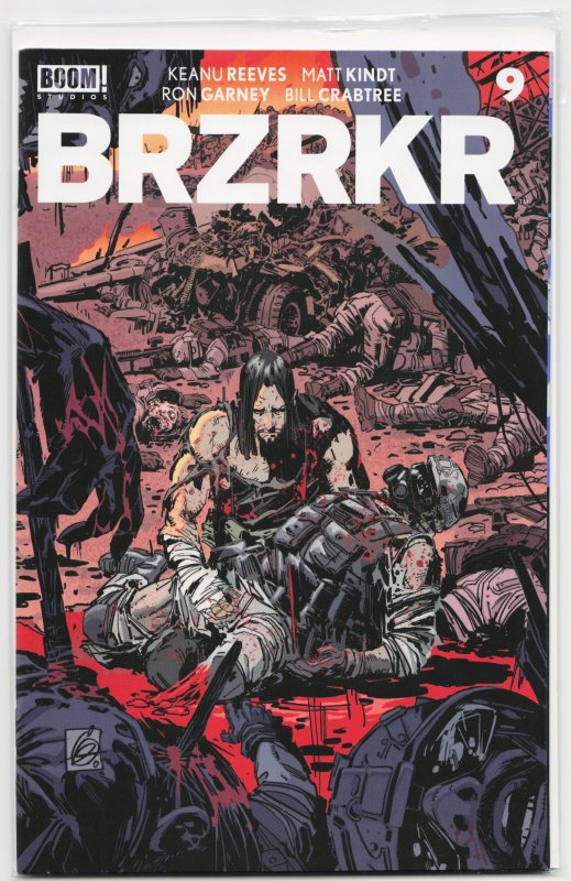 Brzrkr #9 (Boom! Studios, 2022), raw, ungraded comic book — front cover