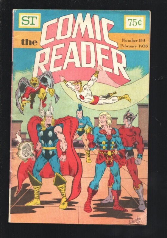 The Comic Reader #153 (1978), raw, ungraded comic book — front cover