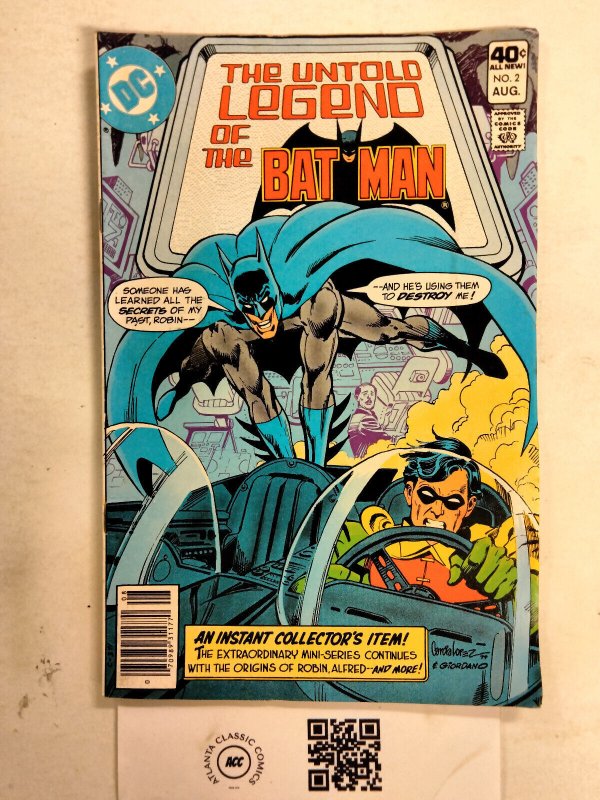 The Untold Legend of the Batman #2 (DC Comics), raw comic book in VF condition — front cover