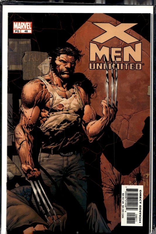 X-Men Unlimited #46 (Marvel Comics, 2003), raw, ungraded comic book — front cover