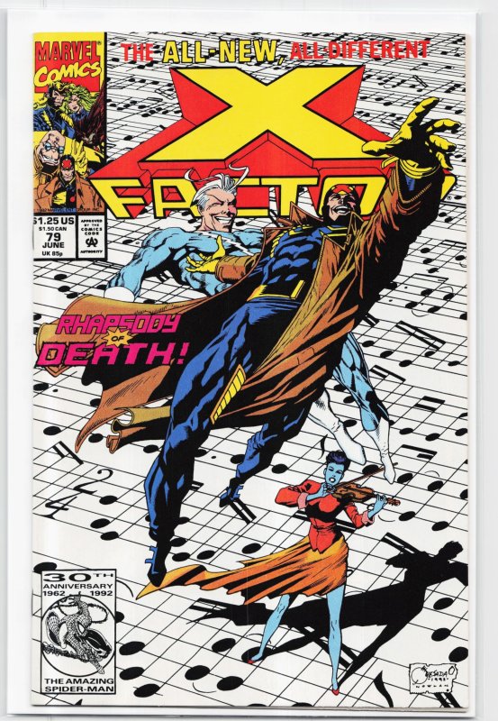 X-Factor #79 (Marvel Comics, 1992), raw, ungraded comic book — front cover