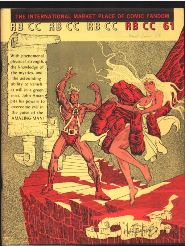 Rocket's Blast and Comicollector #61 (1969), raw, ungraded comic book — front cover