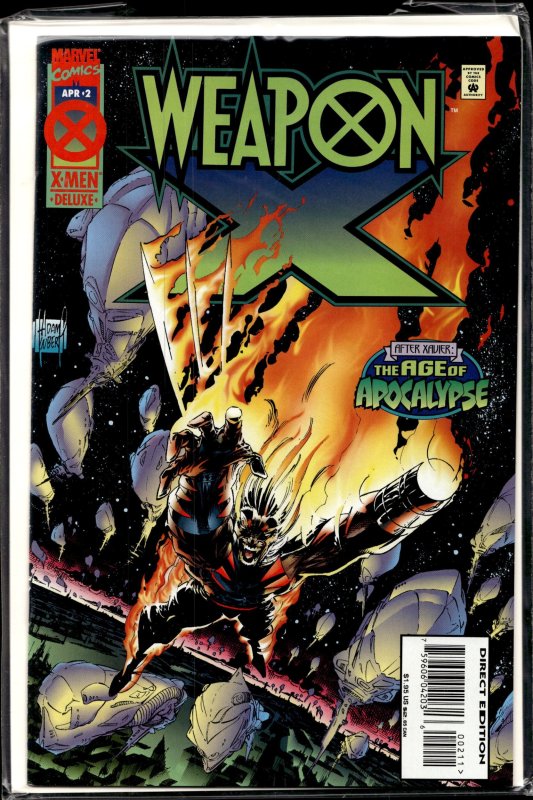 Weapon X #2 (1995), raw, ungraded comic book — front cover