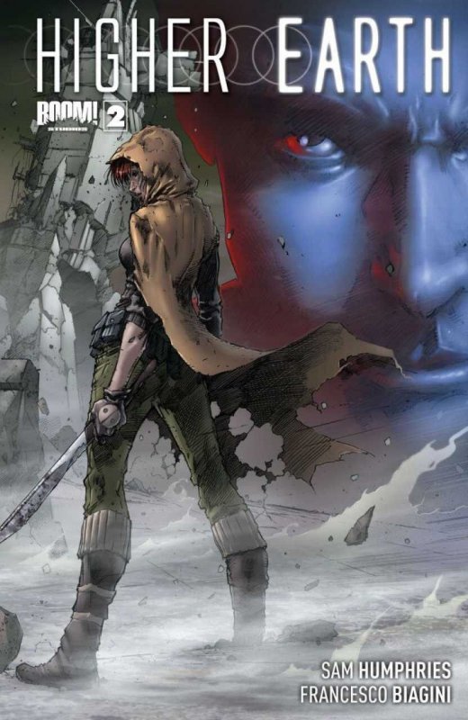 Higher Earth #2 (Boom! Studios), raw comic book in VF/NM condition — front cover