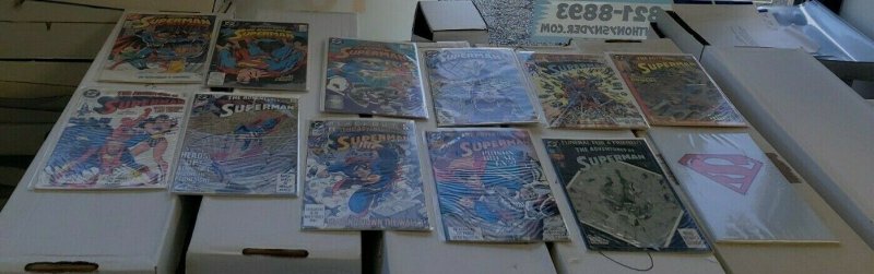 Adventures of Superman 12pc (VF) Bagged & Boarded, Brain Dead! 1987-93 (1987), raw comic book in VF condition — front cover