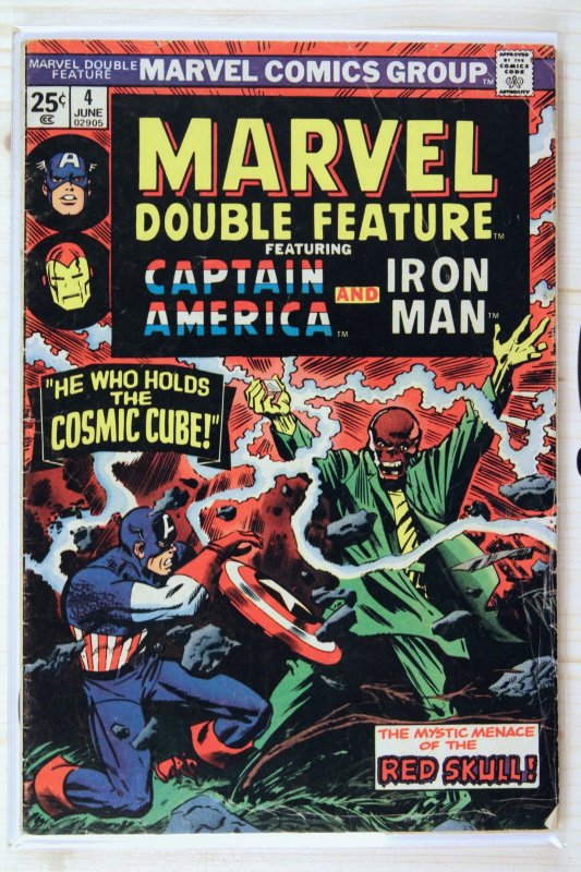 Marvel Double Feature #4 (Marvel Comics, 1974), raw comic book in VG/FN 5.0 condition — front cover