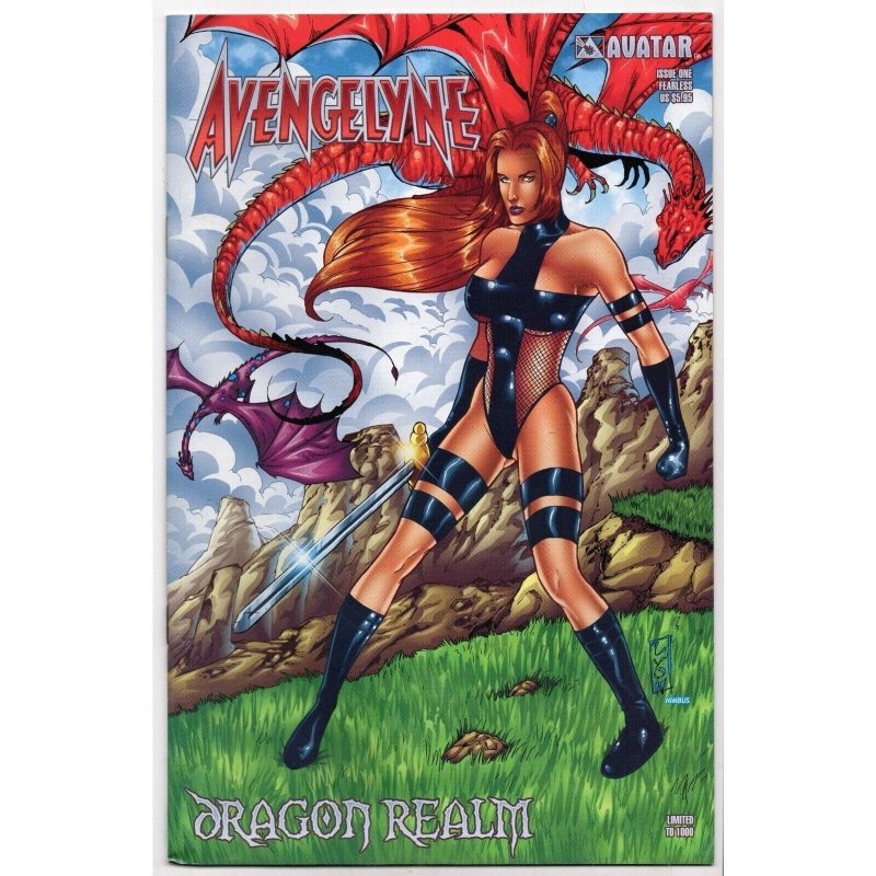 Avengelyne: Dragon Realm #1 (2000), raw comic book in VF+ 8.5 condition — front cover
