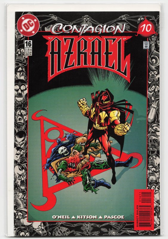 Azrael #16 (DC Comics, 1996), raw, ungraded comic book — front cover