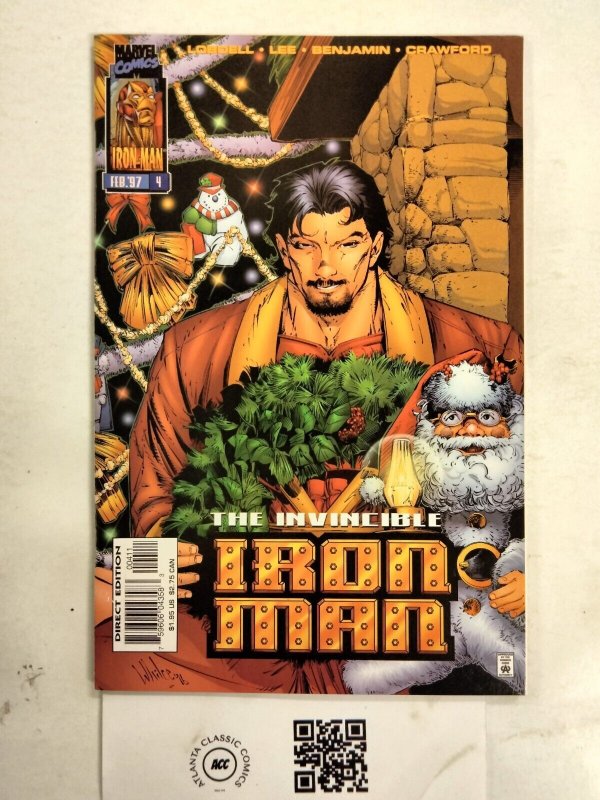 Invincible Iron Man #4 (Marvel Comics), raw comic book in NM condition — front cover