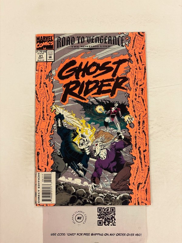 Ghost Rider #41 (Marvel Comics, 1993), raw comic book in NM condition — front cover