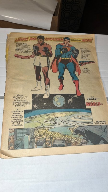 DC Superman vs Muhammad Ali Treasury Sized Comic, Coverless 1978 Neal Adams (DC Comics, 1978), raw, ungraded comic book — front cover