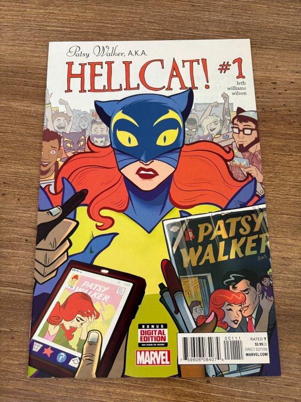 Patsy Walker AKA Hellcat #1 (Marvel Comics), raw comic book in NM condition — front cover
