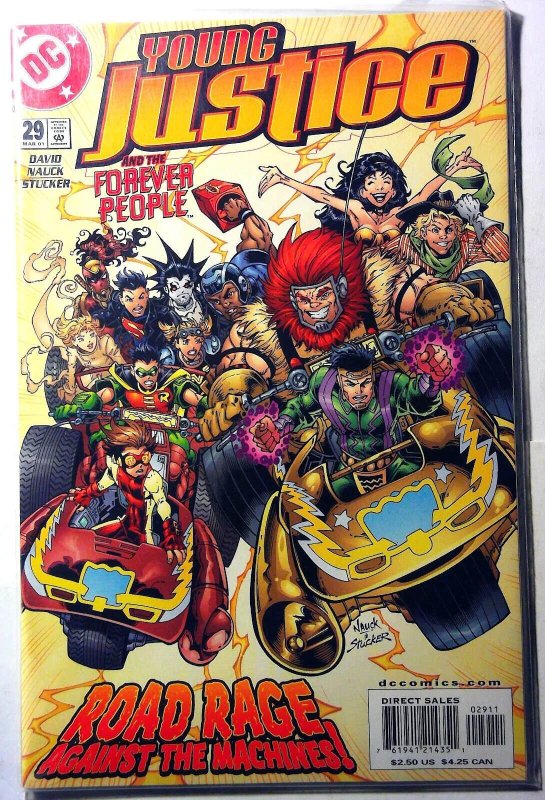 Young Justice #29 (DC Comics, 2001), raw, ungraded comic book — front cover