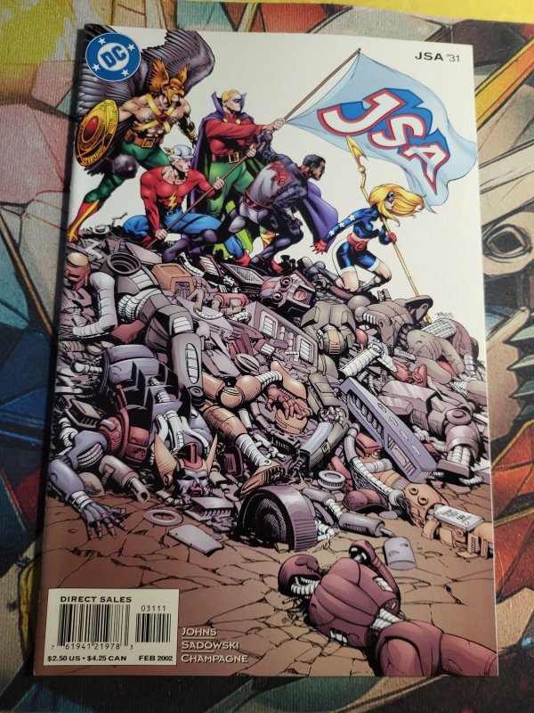 JSA #31 (DC Comics, 2002), raw, ungraded comic book — front cover
