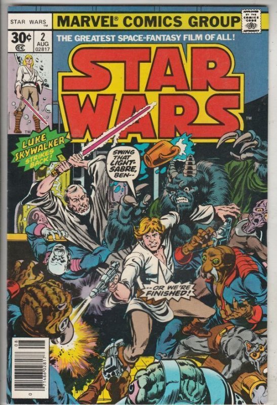 Star Wars #2, raw comic book in NM- condition — front cover