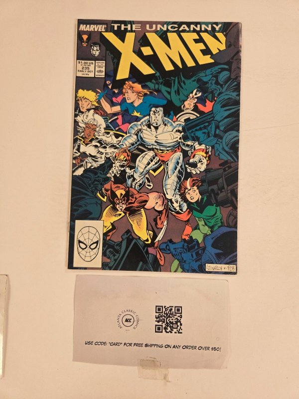 Uncanny X-Men #235 (Marvel Comics, 1988), raw comic book in VF condition — front cover