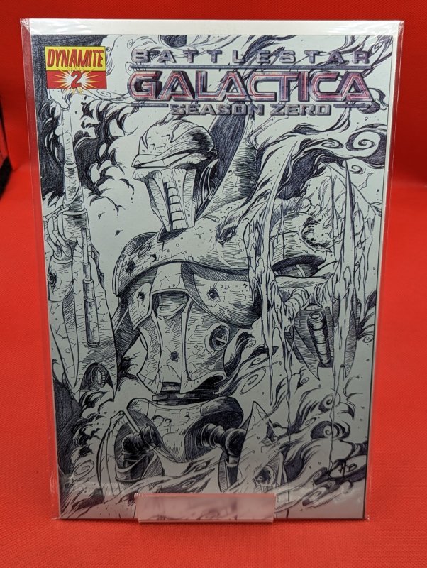 Battlestar Galactica Season Zero #2 (2007), raw, ungraded comic book — front cover