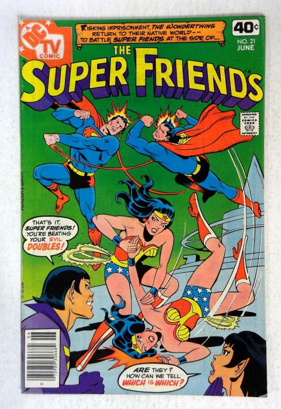 Super Friends #21 (DC Comics, 1979), raw comic book in VF condition — front cover