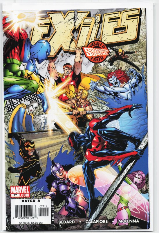 Exiles #77 (2006), raw, ungraded comic book — front cover