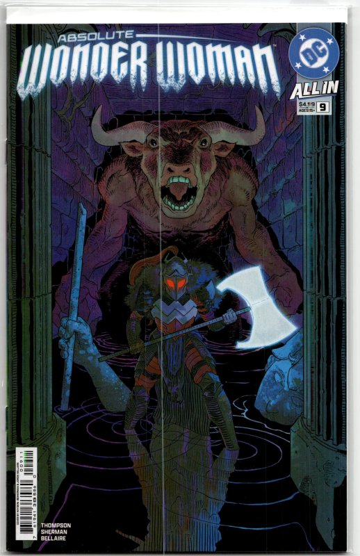 Absolute Wonder Woman #9 (DC Comics, 2025), raw, ungraded comic book — front cover
