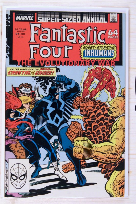 Fantastic Four Annual #21 (Marvel Comics, 1963), raw comic book in NM- 9.2 condition — front cover