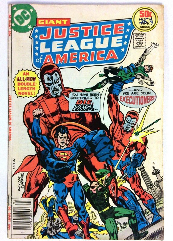 Justice League of America #110 (DC Comics, 1974), raw, ungraded comic book — front cover