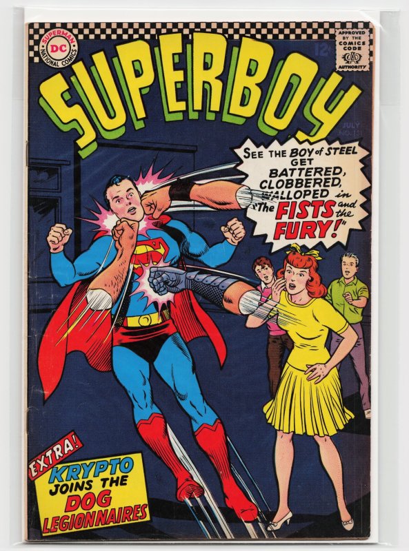 Superboy #131 (DC Comics, 1966), raw, ungraded comic book — front cover