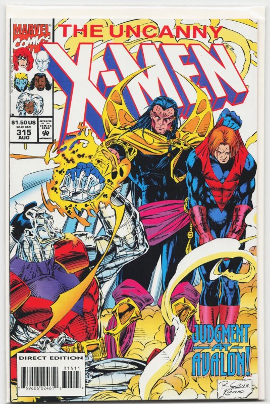 The Uncanny X-Men #315 (Marvel Comics, 1994), raw, ungraded comic book — front cover
